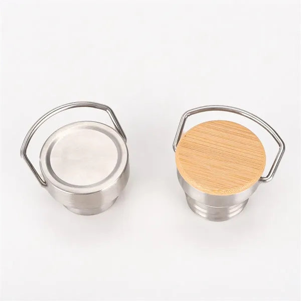 20OZ Stainless Steel Flask Bottle with Bamboo Lid
