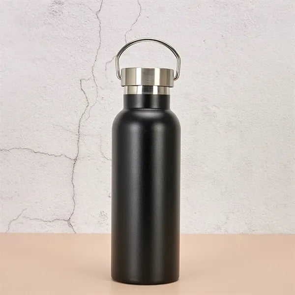 500ml Stainless Steel Sport Bottle with Bamboo Lid