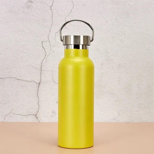 500ml Stainless Steel Sport Bottle with Bamboo Lid
