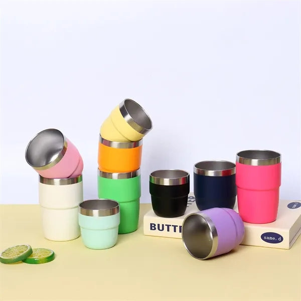 6oz Stainless Steel Tumbler With Magnetic Lid