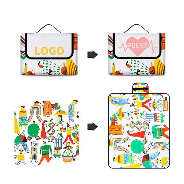 Customization Pattern Design Fold Up Picnic Blanket