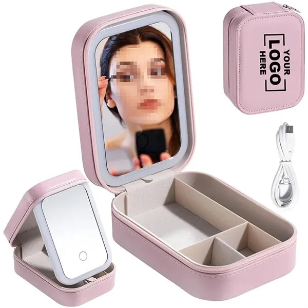 Multi Functional LED Makeup Mirror Storage Box