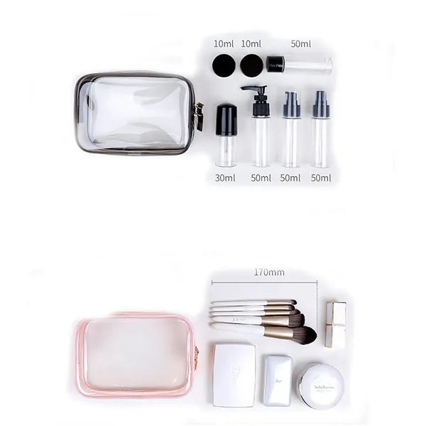 PVC Clear Travel Toiletry Pouch