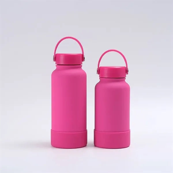 40oz Insulated Sports Bottle With Silicone handle and band
