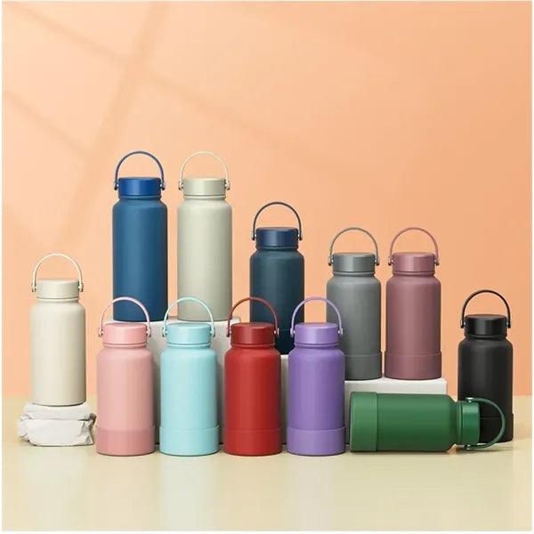 40oz Insulated Sports Bottle With Silicone handle and band