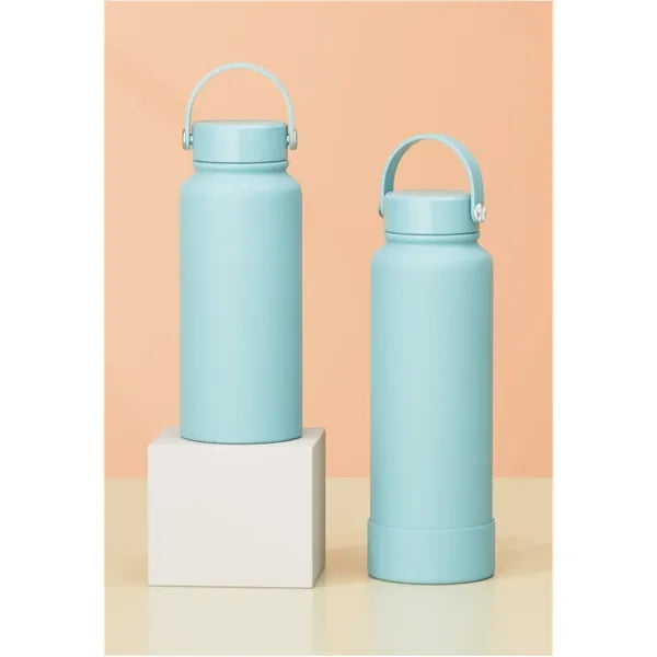 40oz Insulated Sports Bottle With Silicone handle and band
