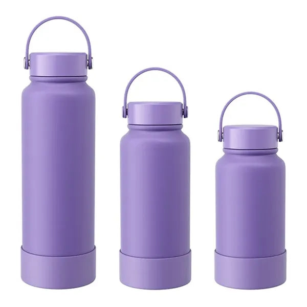 40oz Insulated Sports Bottle With Silicone handle and band