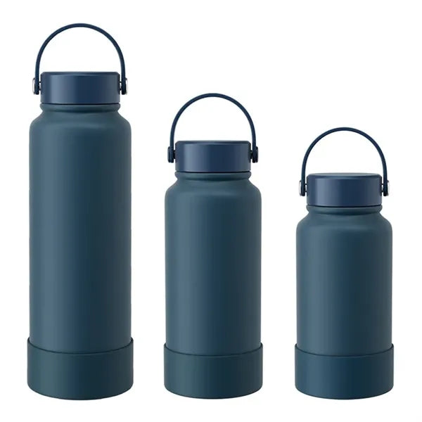 40oz Insulated Sports Bottle With Silicone handle and band