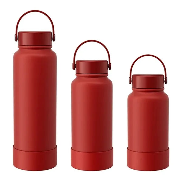 40oz Insulated Sports Bottle With Silicone handle and band