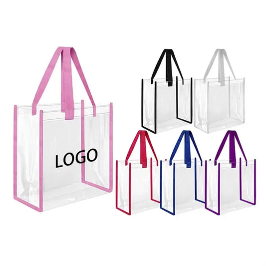 Clear PVC Stadium Tote Bag