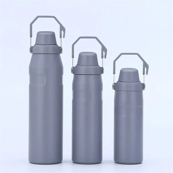 24oz Stainless Steel Sport Bottle With Handle Lid