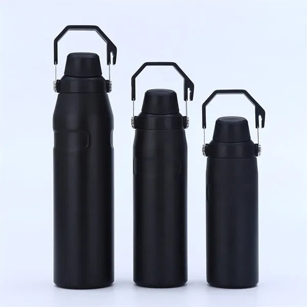 24oz Stainless Steel Sport Bottle With Handle Lid