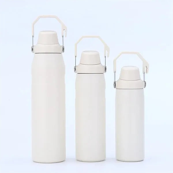 24oz Stainless Steel Sport Bottle With Handle Lid