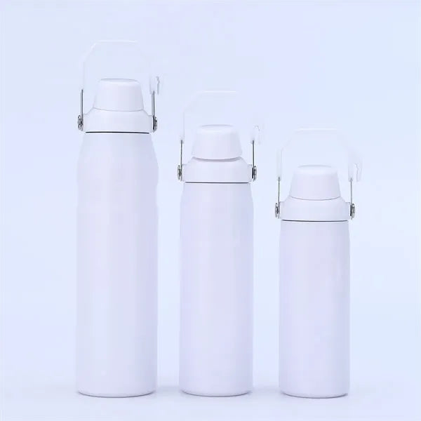 24oz Stainless Steel Sport Bottle With Handle Lid