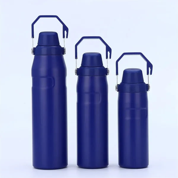 24oz Stainless Steel Sport Bottle With Handle Lid