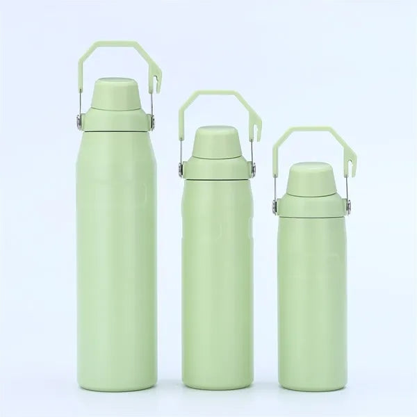 24oz Stainless Steel Sport Bottle With Handle Lid