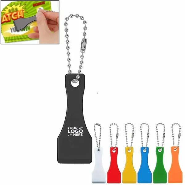 Plastic Lottery Ticket Scraper Keychain