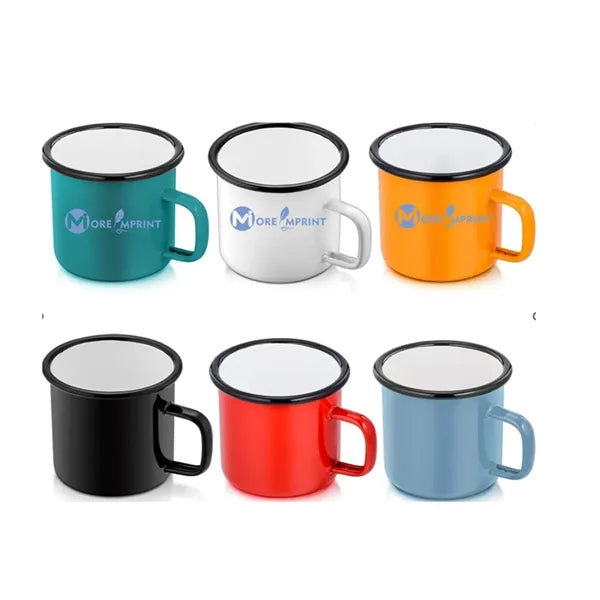 12oz Coffee Camp Enamel Mugs Tea Cups for Indoor and Outdoor
