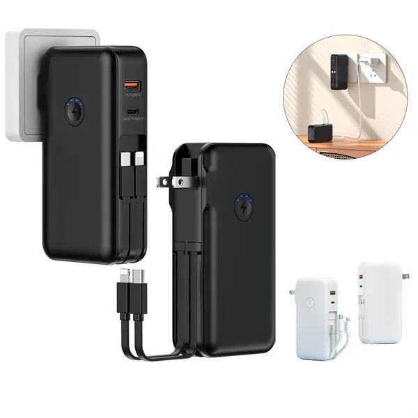 Comes with AC Plug 3-in-1 Charging Bank for Emergency