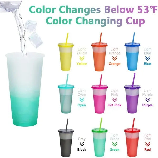 24oz Plastic Color Changing Cup
