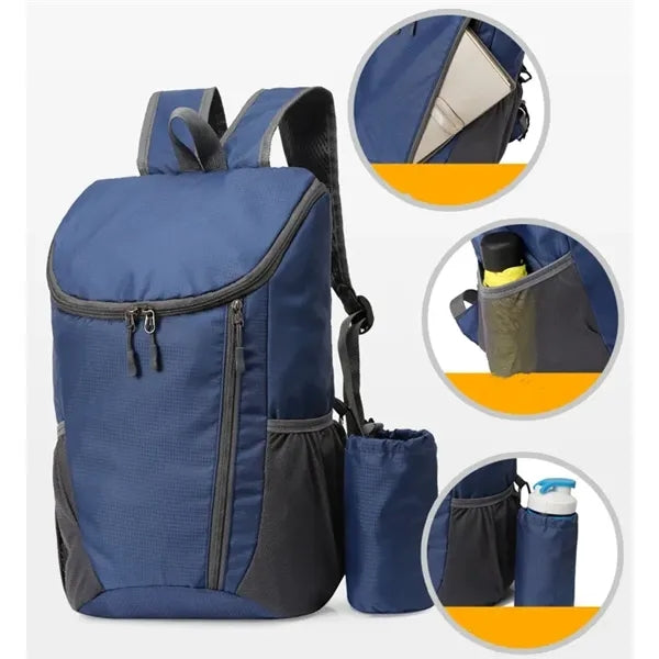 Foldable backpack outdoor mountaineering sports bag