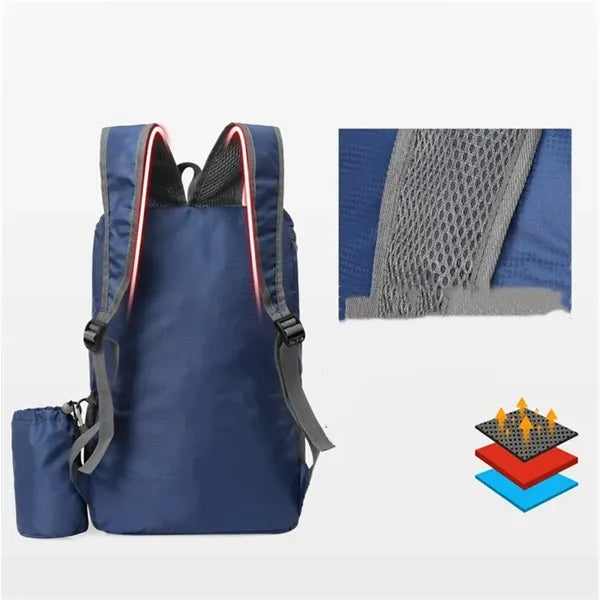Foldable backpack outdoor mountaineering sports bag