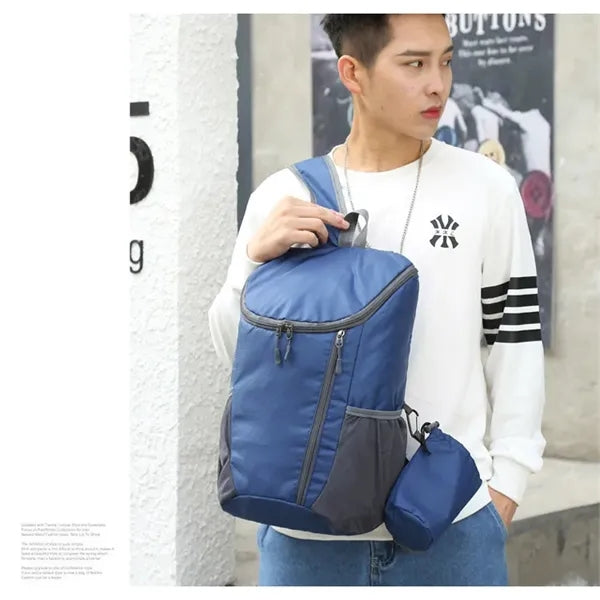 Foldable backpack outdoor mountaineering sports bag