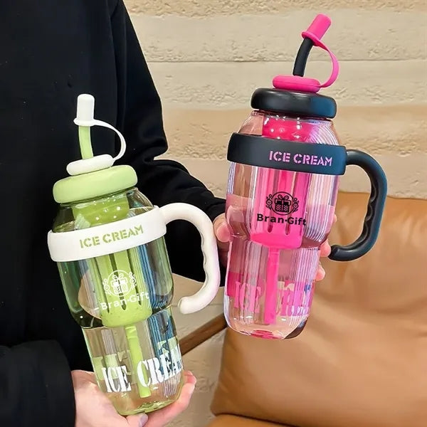 41 Oz. Water Bottle With Straw