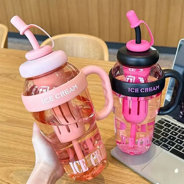 41 Oz. Water Bottle With Straw