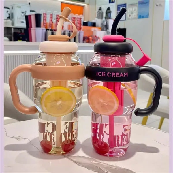 41 Oz. Water Bottle With Straw