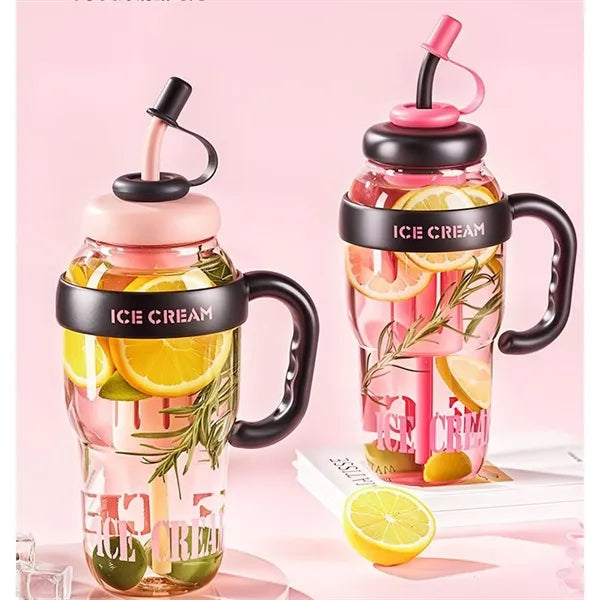 41 Oz. Water Bottle With Straw