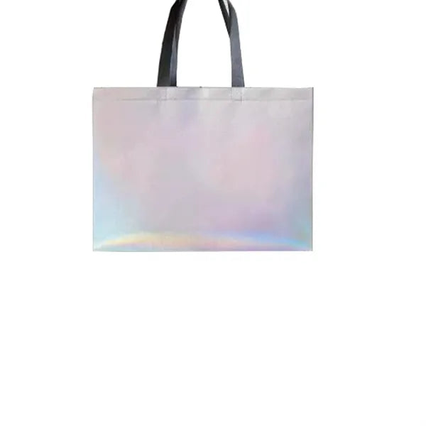 Laser Film Thickened Tote Bag (13"L x 10 5/8"W)