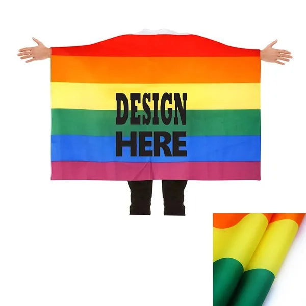 Gay Pride Rainbow Flag Cape