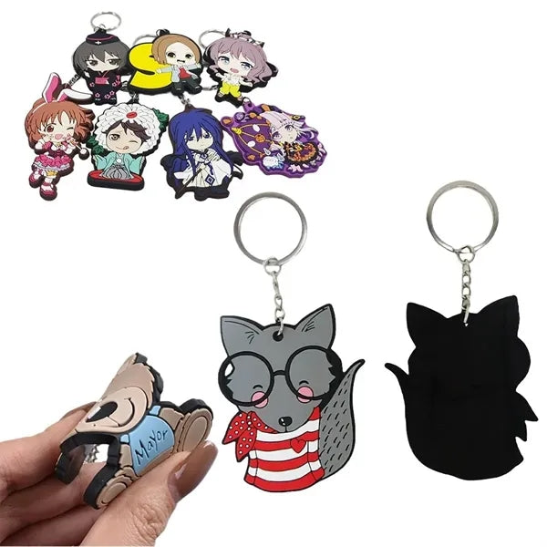 Shaped PVC Keychains