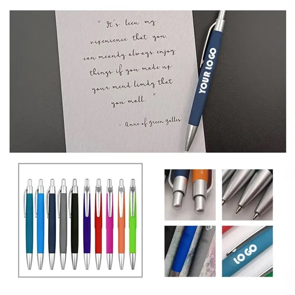 Rubber Plastic Ballpoint Pen