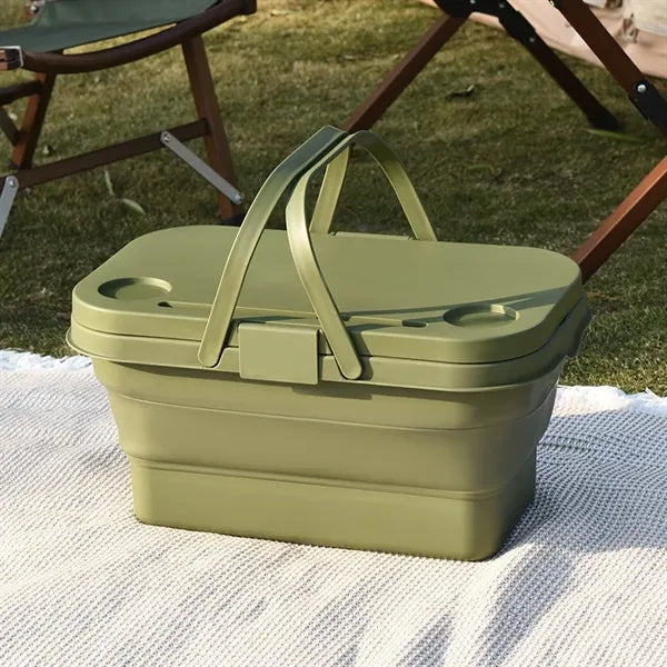 Multifunction Outdoor Folding Picnic Basket With Table