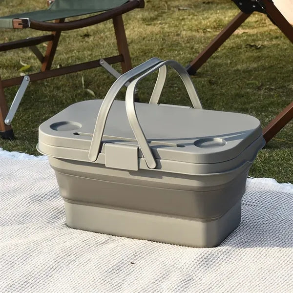Multifunction Outdoor Folding Picnic Basket With Table