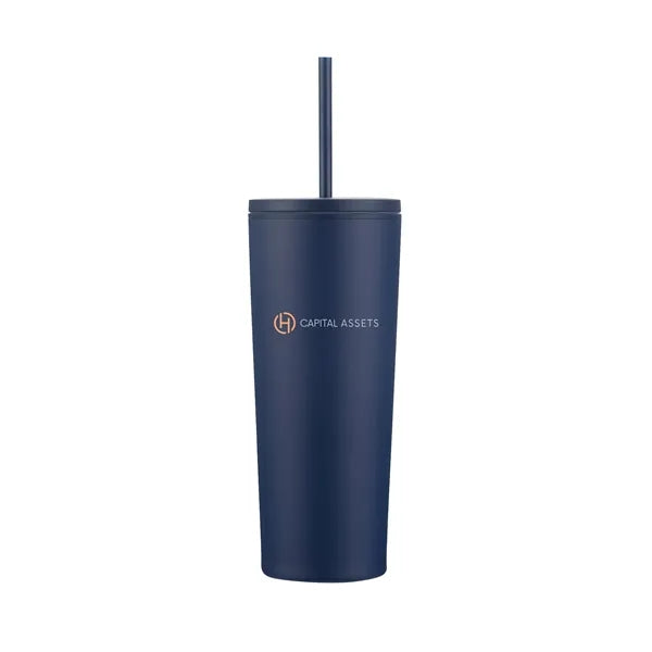 Aqueduct-IX 24 Oz. Travel Tumbler Bottle with Straw