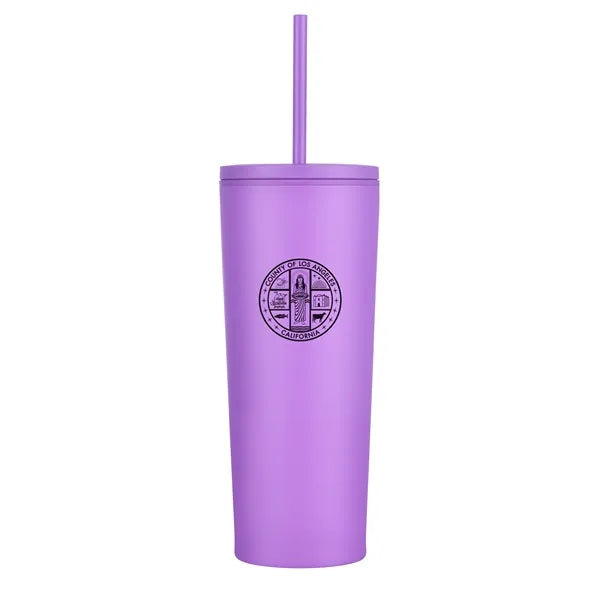 Aqueduct-IX 24 Oz. Travel Tumbler Bottle with Straw