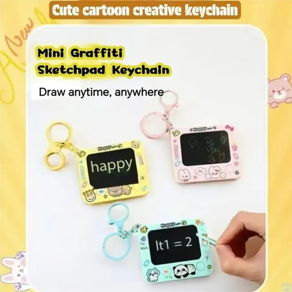 Mini Graffiti Drawing Board Keychain