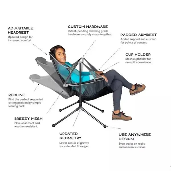 Folding Relaxed Outdoor Camping Rocking Chairr