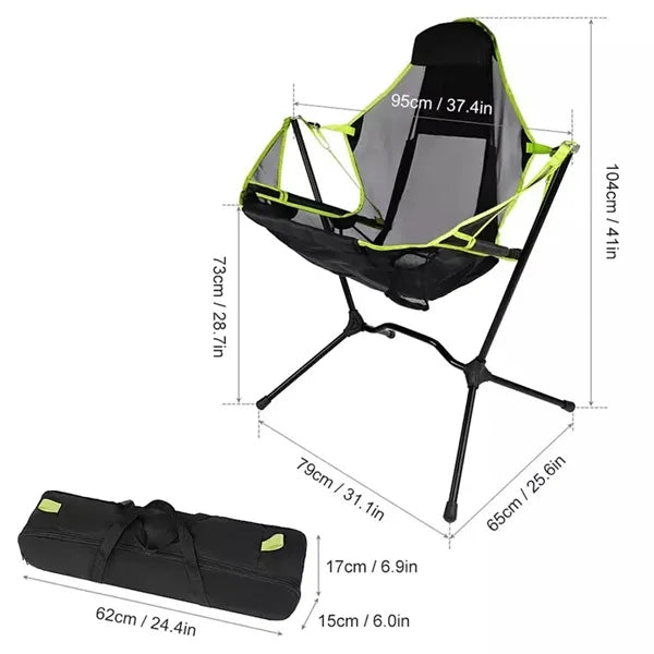 Folding Relaxed Outdoor Camping Rocking Chairr