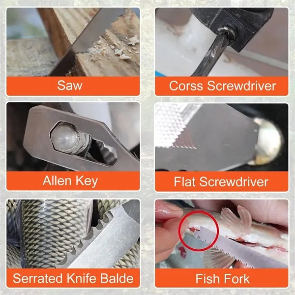 14 in 1 Multitool Camping Tool