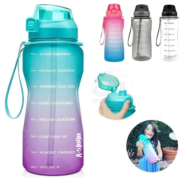 64oz Water Bottle with Time Marker