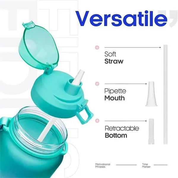 64oz Water Bottle with Time Marker