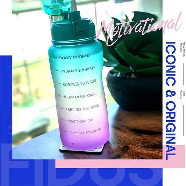 64oz Water Bottle with Time Marker