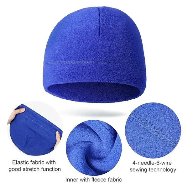 Fleece Skull Beanie for Running Skiing Cycling Sports