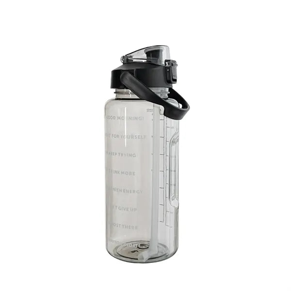 67 OZ Water Bottle With Straw&Time Marker