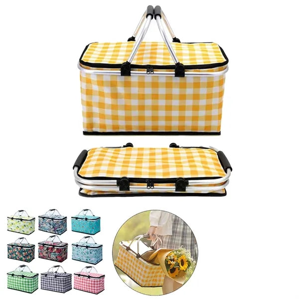 Portable Picnic Basket for Heat Preservation and Camping