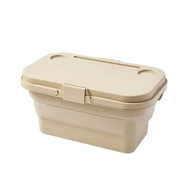 Large Capacity Picnic Basket with Lid for Outdoors